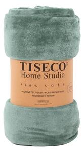 Zöld mikroplüss takaró, 130 x 170 cm - Tiseco Home Studio