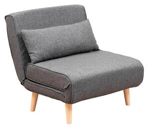 Design összecsukható fotel Felicitas sötétszürke