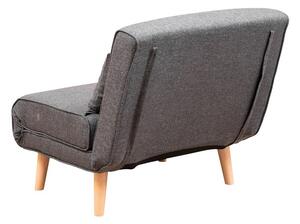 Design összecsukható fotel Felicitas sötétszürke