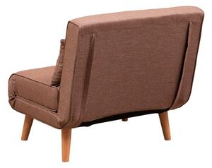 Design összecsukható fotel Felicitas barna