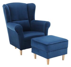 Fotel zsámollyal Aevo (kék). 1015489