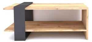 Antracit dohányzóasztal 80 cm x 35 cm x 55 cm