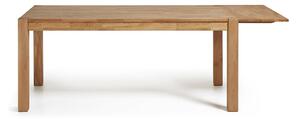 Bővíthető tölgyfa étkezőasztal, 180 x 90 cm - Kave Home