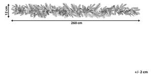 Zöld karácsonyi füzér égősorral 270 cm WHITEHORN