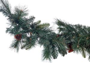 Zöld karácsonyi füzér égősorral 180 cm KAMERUN