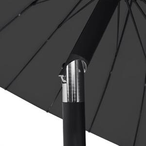 VidaXL fekete kerti napernyő alumínium tartórúddal 270 cm