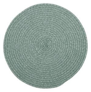 Zöld pamutkeverék tányéralátét, ø 38 cm - Tiseco Home Studio