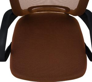 KONDELA Irodai szék, barna/fekete, DEX 4 NEW