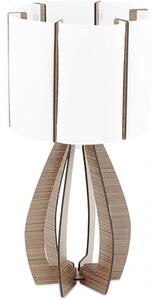 Eglo Cossano asztali lámpa, fehér-barna, 1xE27 foglalattal
