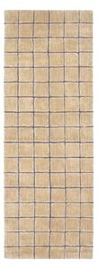 Borostyán színű kézi szövésű gyapjú futószőnyeg 80x230 cm Mosaic Amber – Lorena Canals
