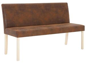 Elegáns Műbőr Pad - Fenyőfa Váz - 139,5 cm
