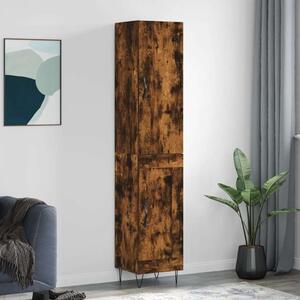 VidaXL Füstös Tölgy Magasszekrény - 34,5x34x180 cm