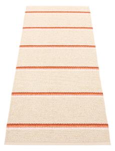 Téglavörös-krémszínű kültéri-beltéri futószőnyeg 70x180 cm Olle Brick Cream – Pappelina