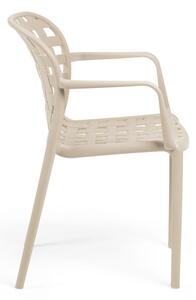 Onha bézs kerti szék acél lábakkal - Kave Home