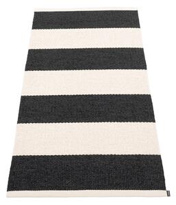 Fekete-fehér kültéri-beltéri futószőnyeg 70x150 cm Bob Black Vanilla – Pappelina