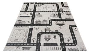 City krémszínű szőnyeg gyerekeknek, 160x230 cm - Ragami