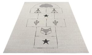 Games krémszínű szőnyeg gyerekeknek, 200x290 cm - Ragami