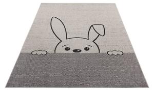 Bunny krémszínű szőnyeg gyerekeknek, 80x150 cm - Ragami