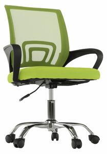 KONDELA irodai szék, zöld/fekete, DEX 2 NEW