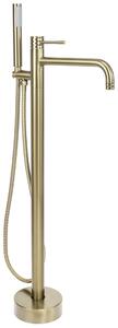 Szabadon álló padló csaptelep Rea Lungo Diamond Brush Gold