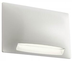 Kültéri fali LED lámpa 4 W, melegfehér, fehér-opál (Slot)
