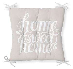 Home Sweet Home pamut keverék székpárna, 36 x 36 cm - Minimalist Cushion Covers