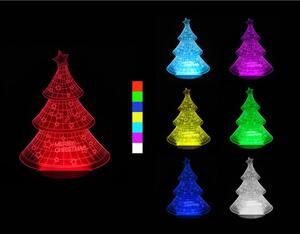 Sharks 3D LED lámpa karácsonyfa