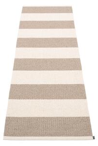 Bézs-krémszínű kültéri-beltéri futószőnyeg 70x225 cm Bob Mud Vanilla – Pappelina