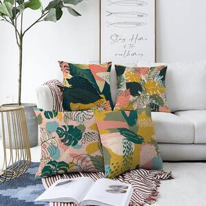 Colorful Leaves 4 db-os párnahuzat szett, 55 x 55 cm - Minimalist Cushion Covers