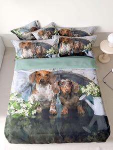 3 részes ágyneműhuzat Polycotton Dogs 200x140cm+90x70cm TiaHome