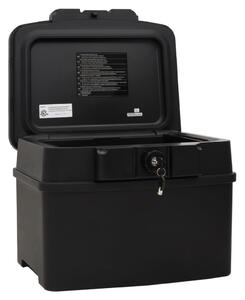 VidaXL fekete széf 44 x 37 x 34 cm