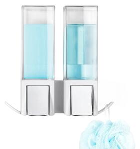 Clevek Double Dispenser fehér, öntapadós dupla fali szappanadagoló - Compactor