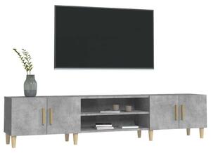 VidaXL TV-szekrény - Modern - Betonszürke - 180x31,5x40 cm