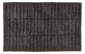 Tiles sötétszürke pamut fürdőszobai kilépő, 80 x 50 cm - Zone