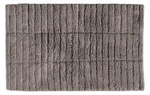 Tiles szürkésbarna pamut fürdőszobai kilépő, 80 x 50 cm - Zone