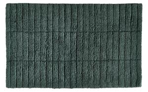 Tiles sötétzöld pamut fürdőszobai kilépő, 80 x 50 cm - Zone