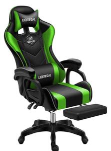 Likeregal 920 gamer szék lábtartóval zöld (ZO-SW110ZO)