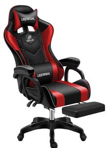 Likeregal 920 gamer szék lábtartóval piros (LI-SW110PI)