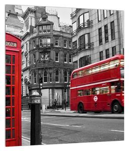 Londoni telefonfülke képe (30x30 cm)