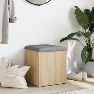 VidaXL sonoma tölgy színű szerelt fa tárolópad 42 x 42 x 45 cm