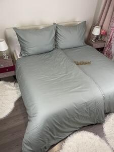 Damaszt szürke ágyneműhuzat TiaHome - 1x Párna 90x70cm, 1x Paplan 140x200cm
