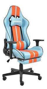 RAIDMAX Drakon DK905 Kék Gamer Szék - Ergonomikus, Állítható Magasságú, Lábtartóval