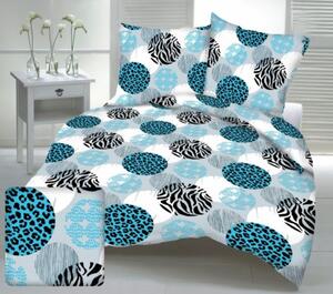 Marbella türkiz krepp ágyneműhuzat TiaHome - 1x Párna 90x70cm, 1x Paplan 140x200cm