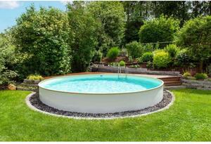 Styriapool Kerek Acélkeretes Medence - 400x120 cm, Homokszín
