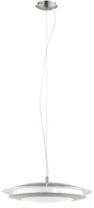 Eglo Moneva-C függesztett RGBW LED lámpa, 48,5 cm, nikkel-fehér