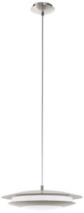 Eglo Moneva-C függesztett RGBW LED lámpa, 40,5 cm, nikkel-fehér