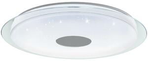 Eglo 98769 Lanciano-C szabályozható mennyezeti RGBW LED lámpa távirányítóval, 76 cm, fehér-króm