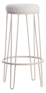 Krémszínű kárpitozott bárszék (ülésmagasság 73 cm) Alice – Light & Living