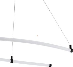 Függesztett LED lámpa 27 W, melegfehér, fekete-fehér színű (Alamedilla)