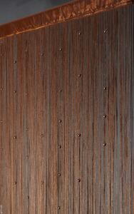 Függöny SPAGETTI(zsinórfüggöny) bronzbarna, gyöngyökkel 90x200